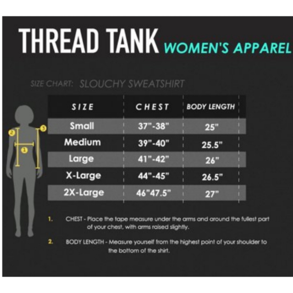 Thread Tank Designs Slouchy Raglan Sweatshirt - Picture 5 of 5